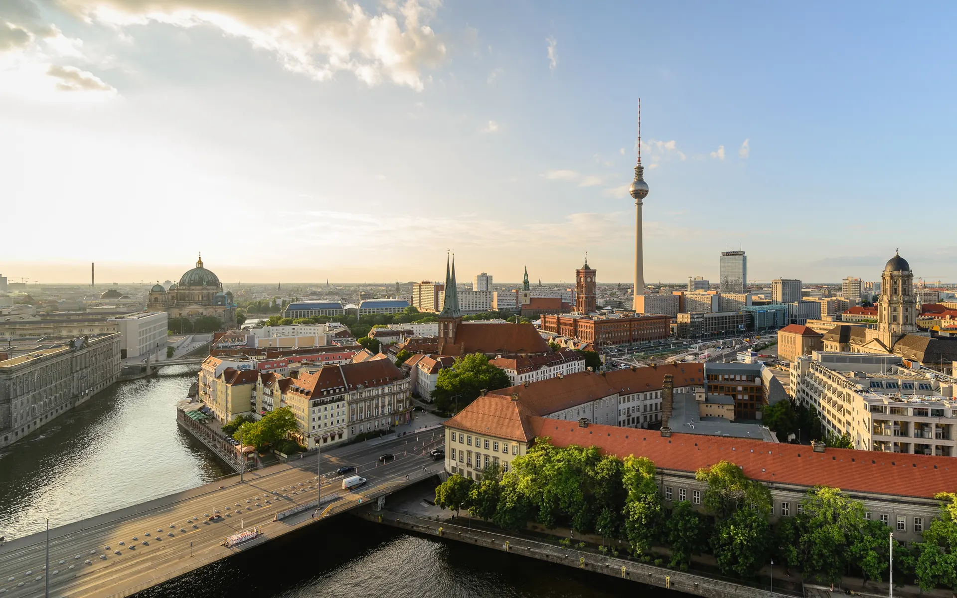 Blick auf Berlin mit Fernsehturm